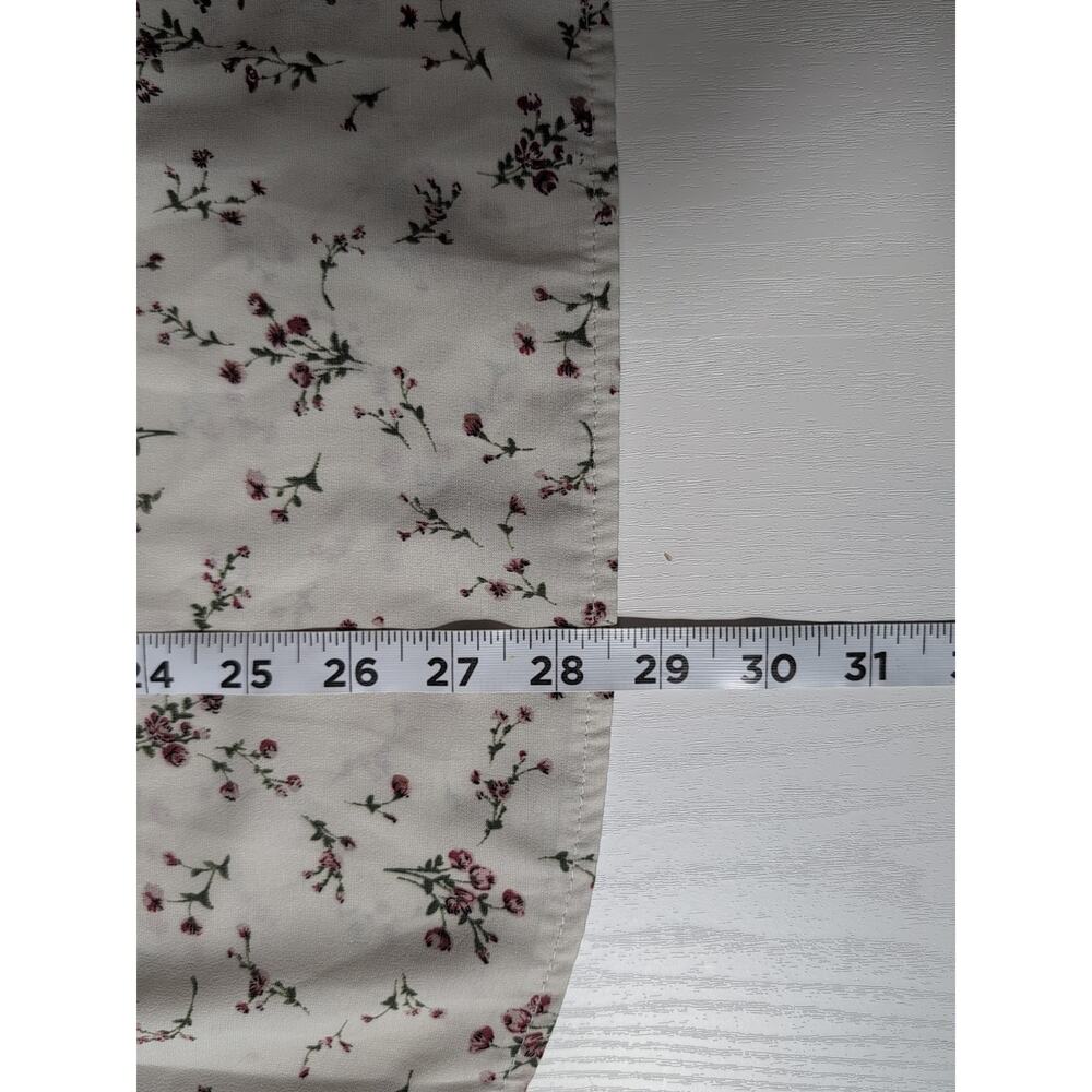Shein Curve Plus 4XL Women’s Blouse White Floral Sleeveless V-Neck Button Front - Picture 9 of 12